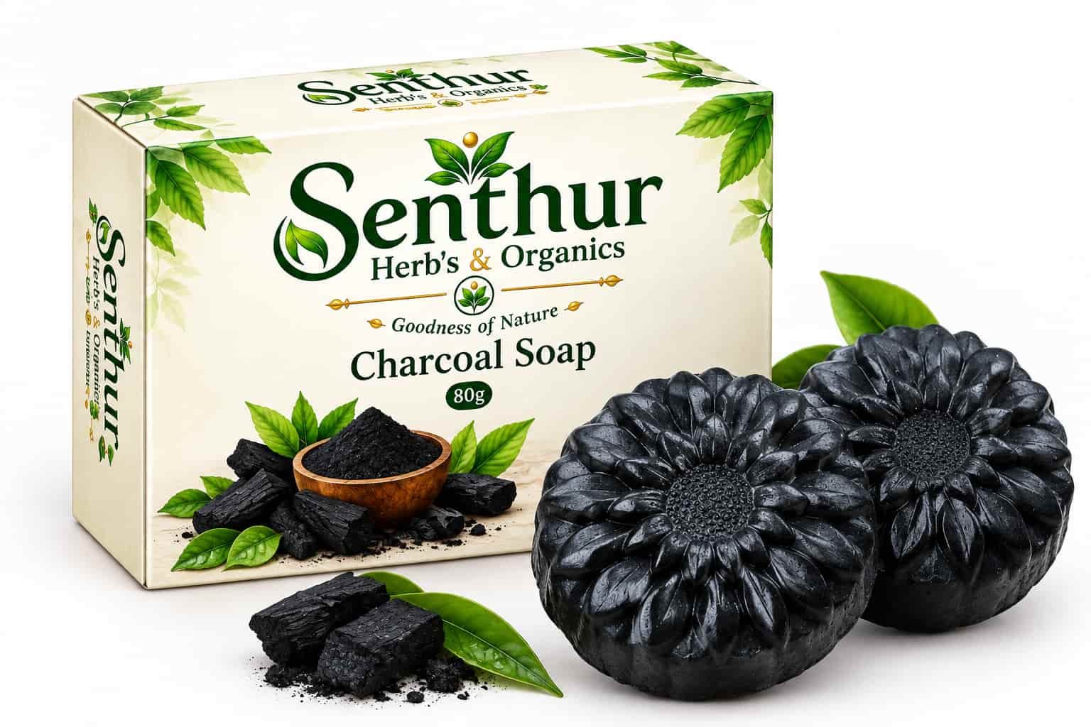 Senthur Herbs Pure Herbs Charcoal Soap